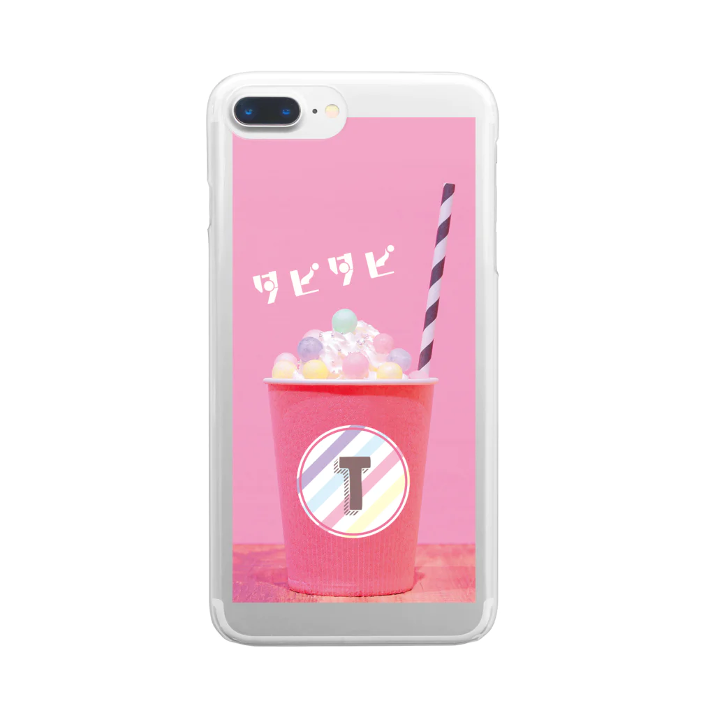 mikayachiのタピタピ Clear Smartphone Case