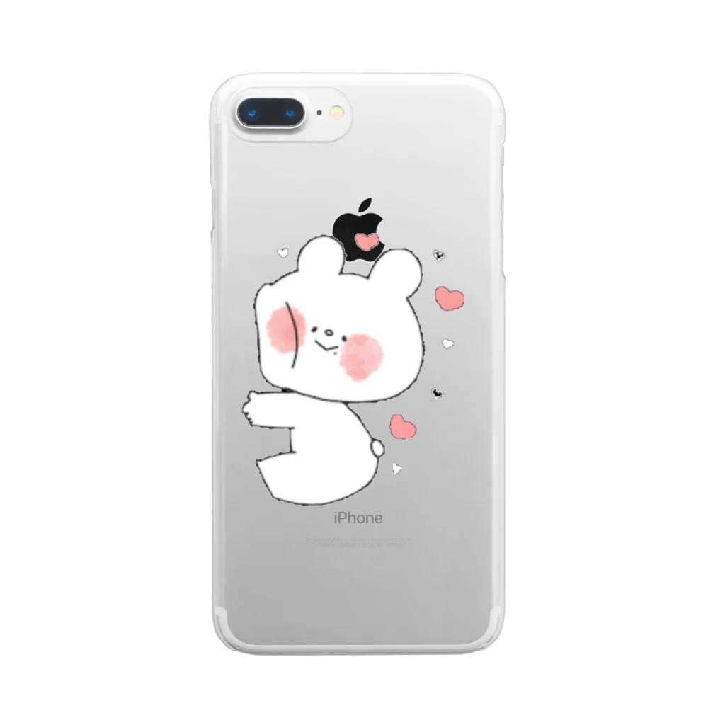 saxaのうさぎとくまちゃん Clear Smartphone Case