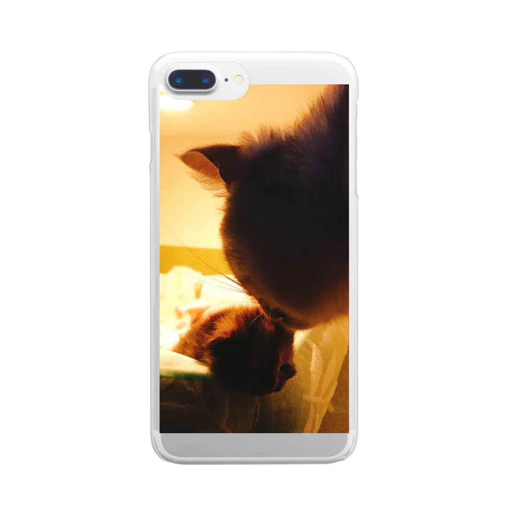 Fu_urinの我が仔にキス Clear Smartphone Case