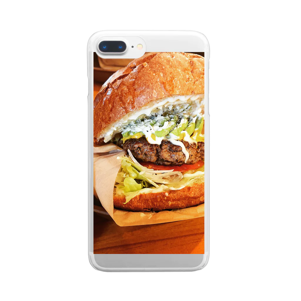 MikaのBIGバーガー Clear Smartphone Case