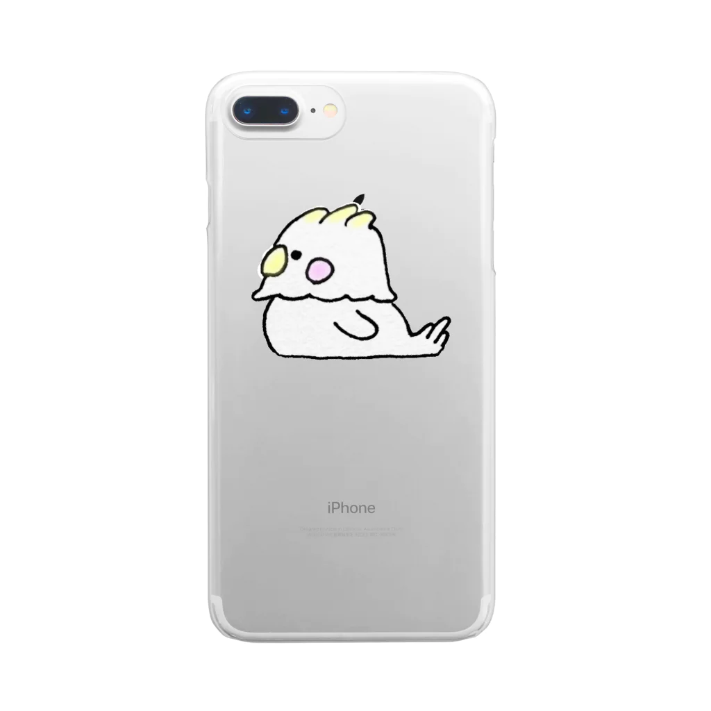 y_06の#とりちゃん Clear Smartphone Case