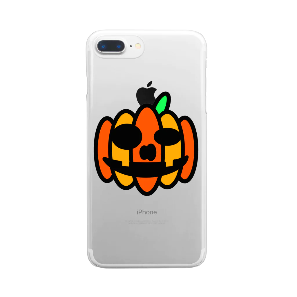 Monosasiのハロウィンのあいつ クリアスマホケース