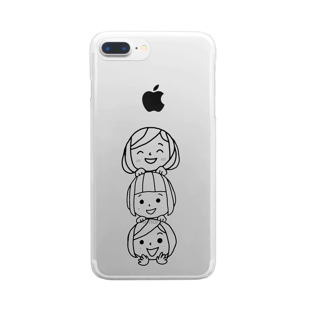 みつまめこshopのみつ団子 Clear Smartphone Case