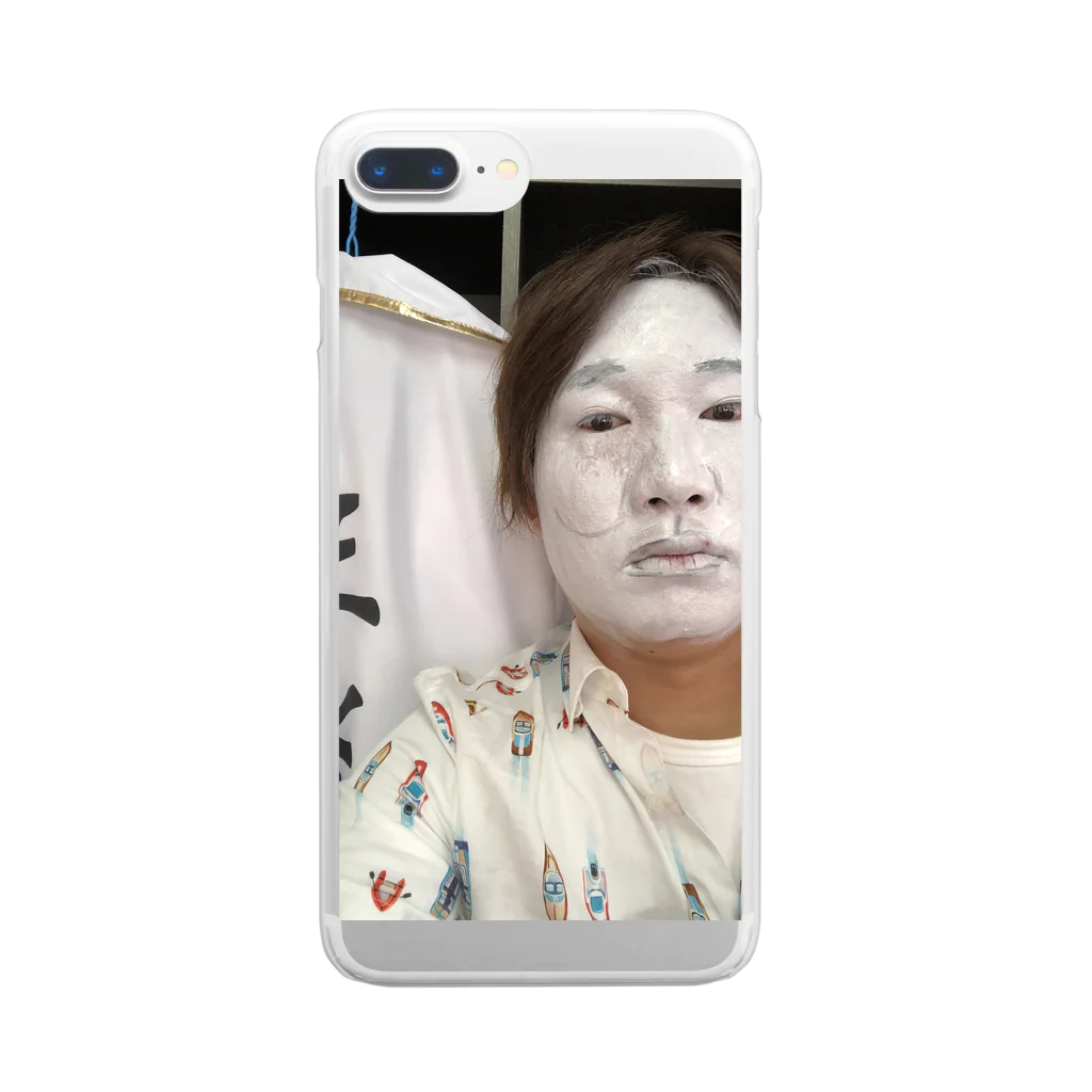 インクリーズの守りたい正義！白塗りシウバ Clear Smartphone Case