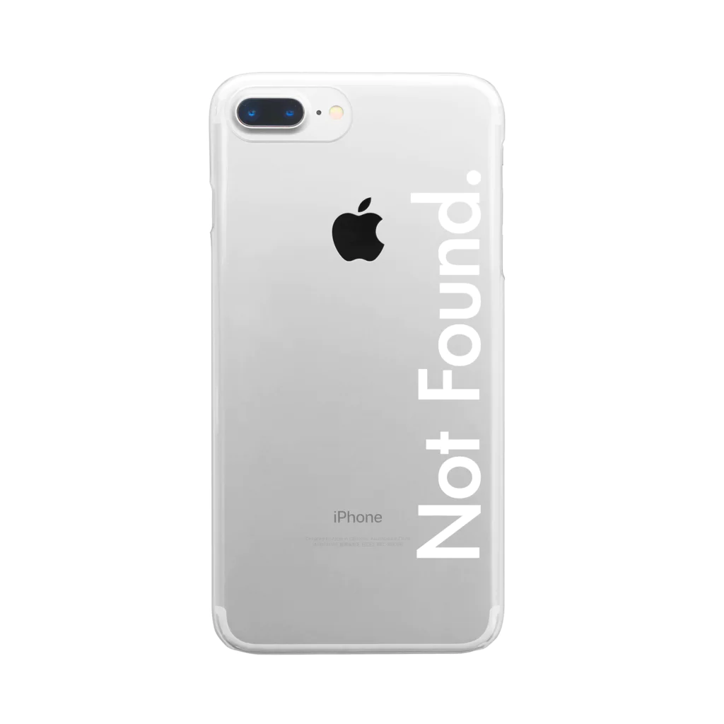 puketanのNot Found.シリーズ Clear Smartphone Case