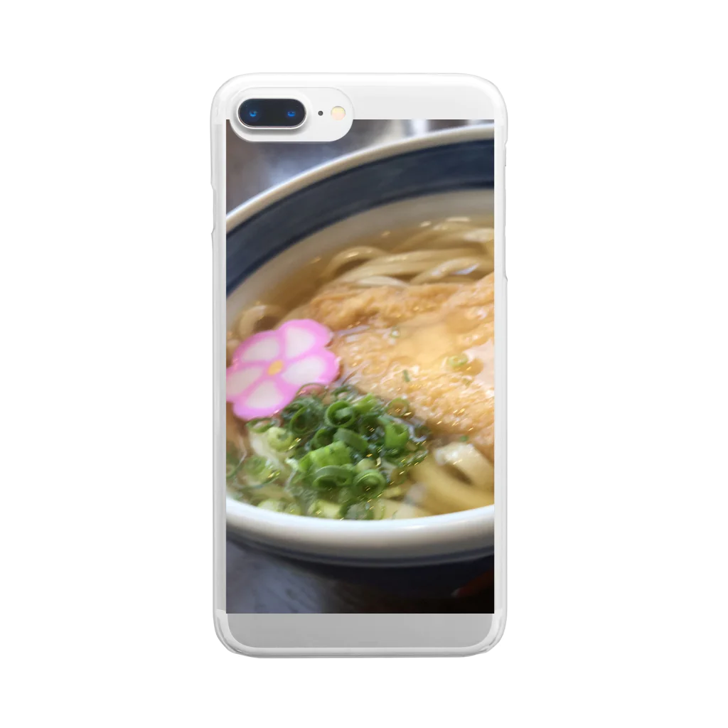 wakakのきつねうどん Clear Smartphone Case