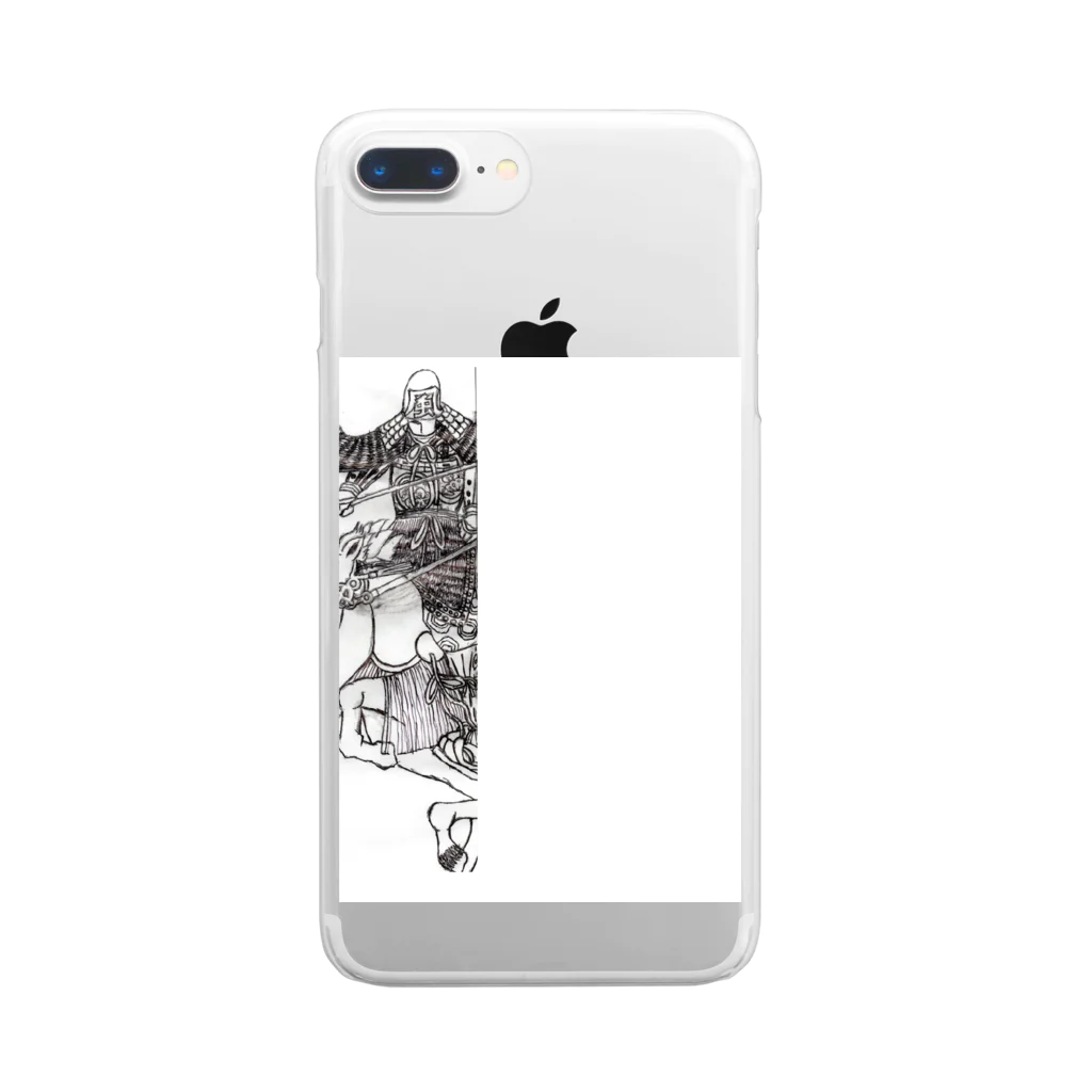 burijinaの武者絵 Clear Smartphone Case