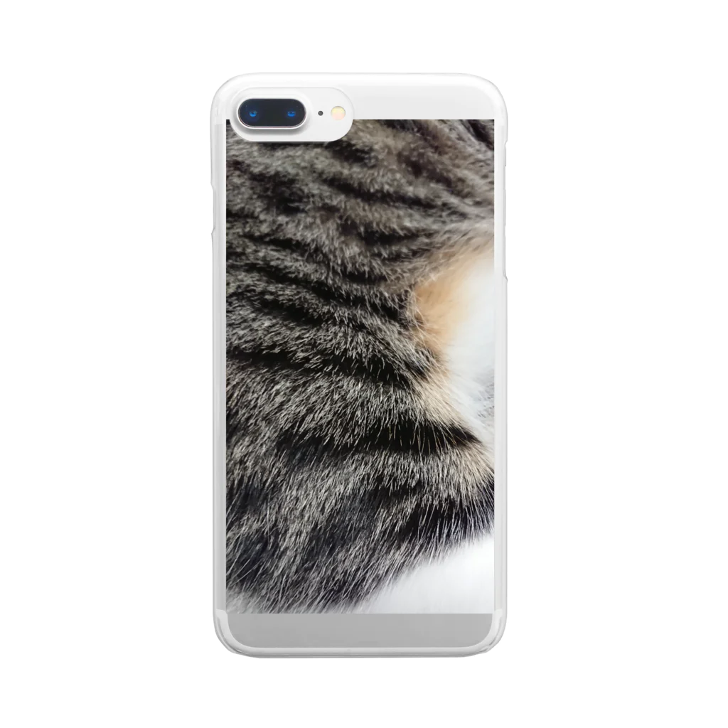 mrkwmrkの猫キジトラ柄 Clear Smartphone Case