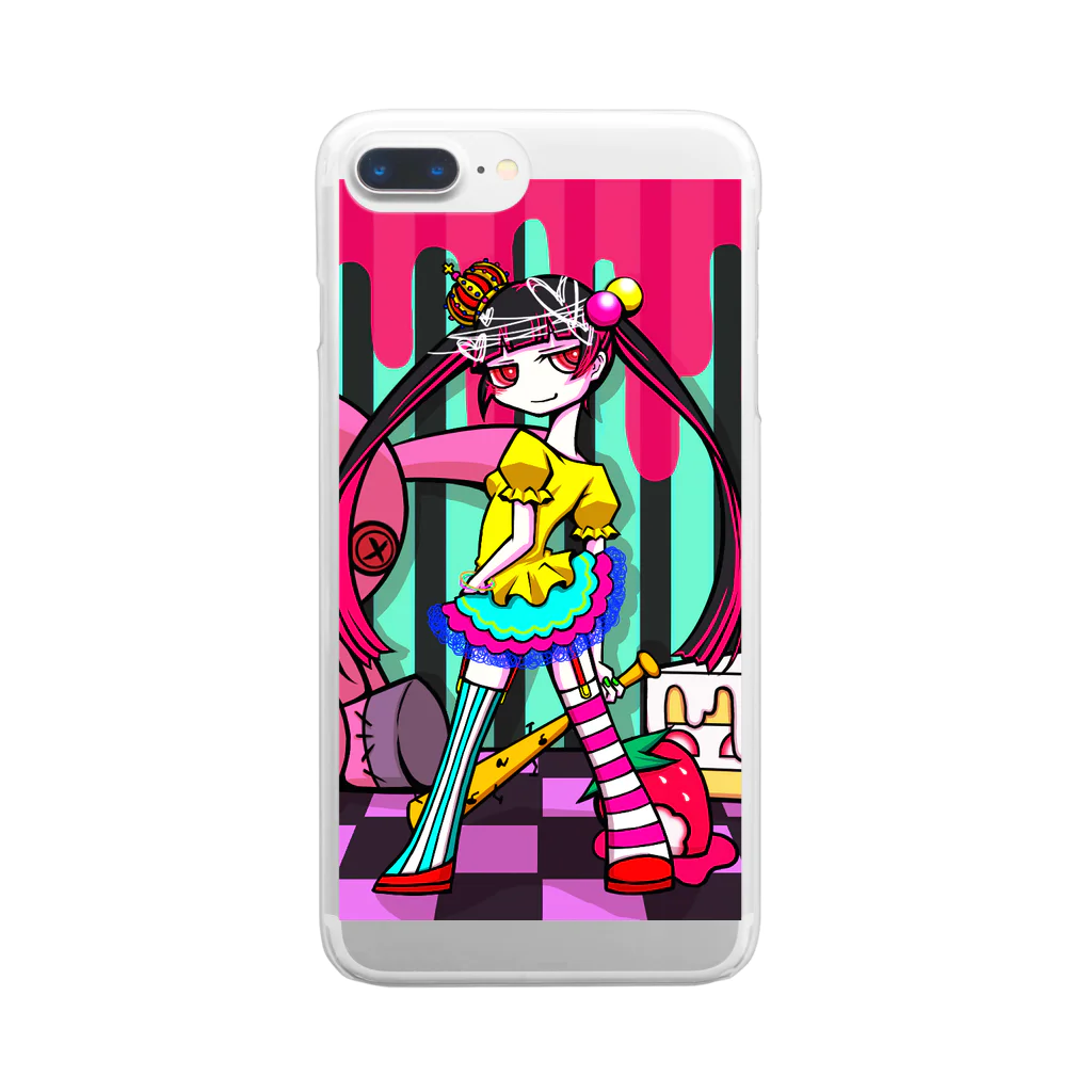 K39 のgirl Clear Smartphone Case