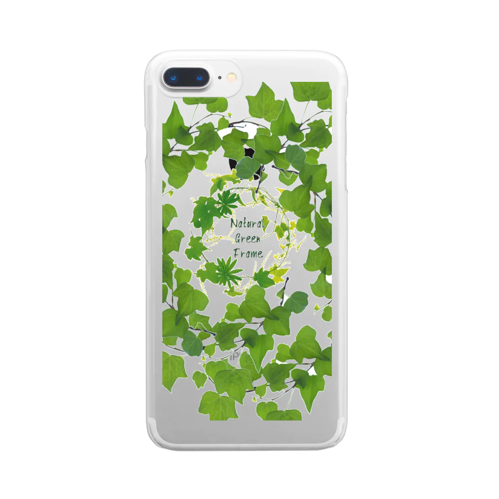 MIYO's SHOPのナチュラルなグリーン Clear Smartphone Case