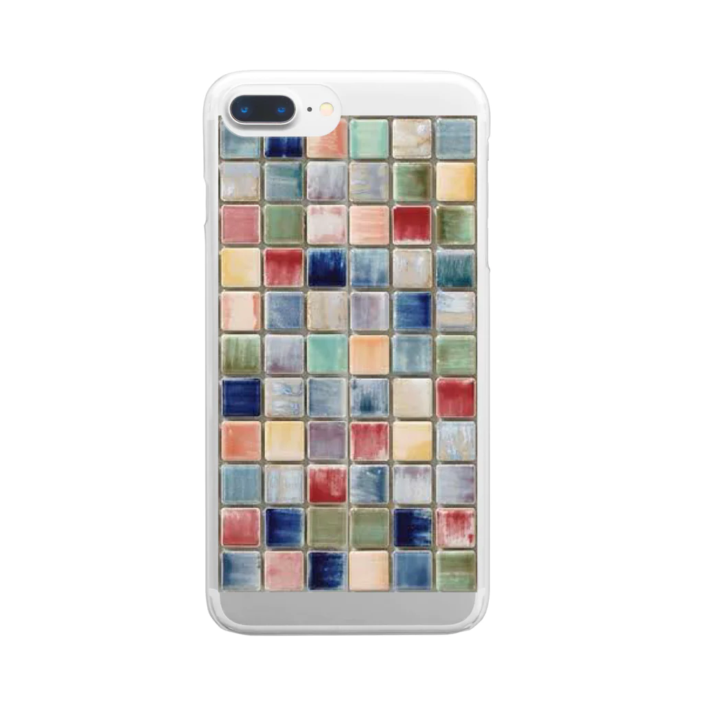 Tile and Lifestyle♤のモザイクタイル♪ Clear Smartphone Case