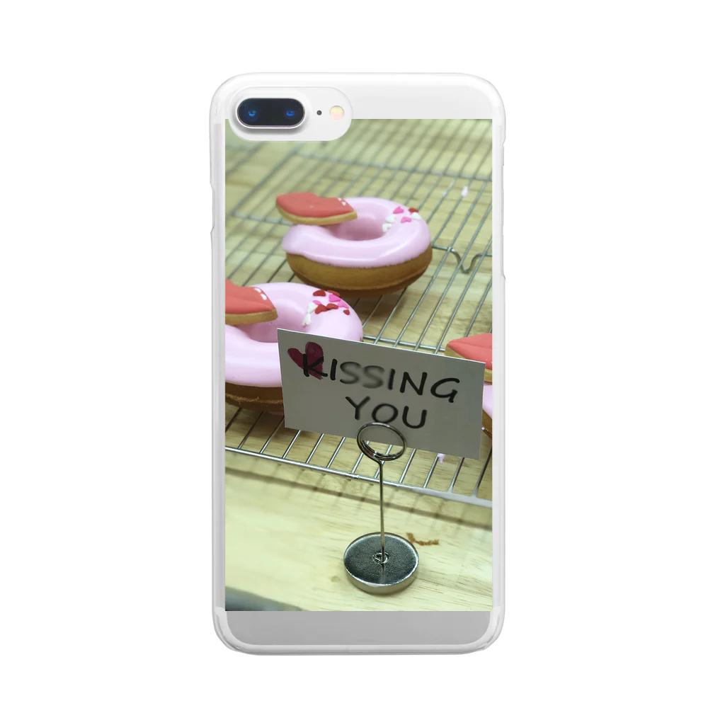 pnkpnkknynのpink donuts❤︎ Clear Smartphone Case