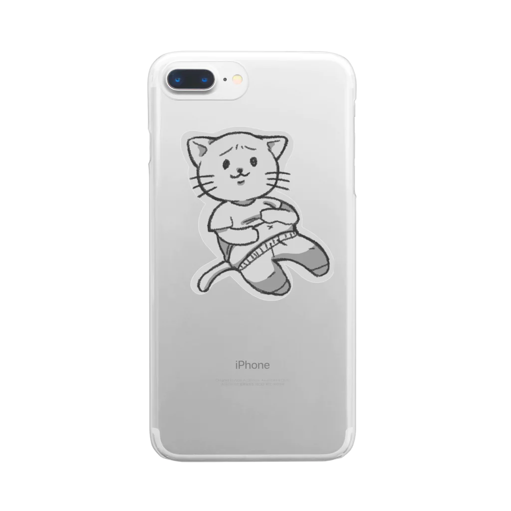 もちみずのぷよねこさん Clear Smartphone Case