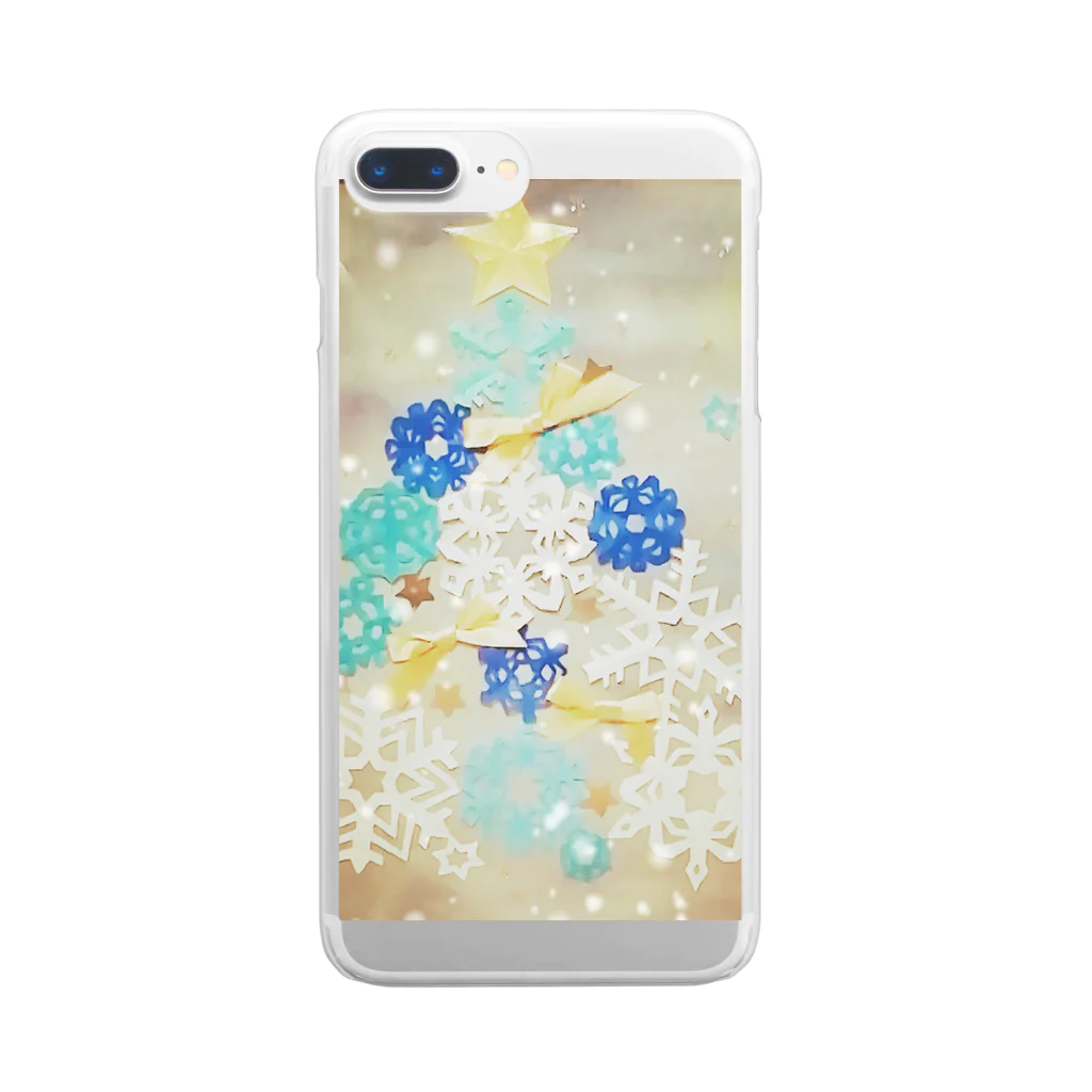 Gozain🍀の雪の結晶❄️ Clear Smartphone Case