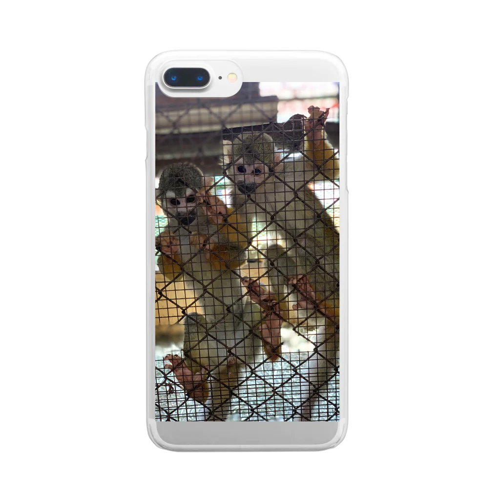 tokamamaのmonkey Clear Smartphone Case