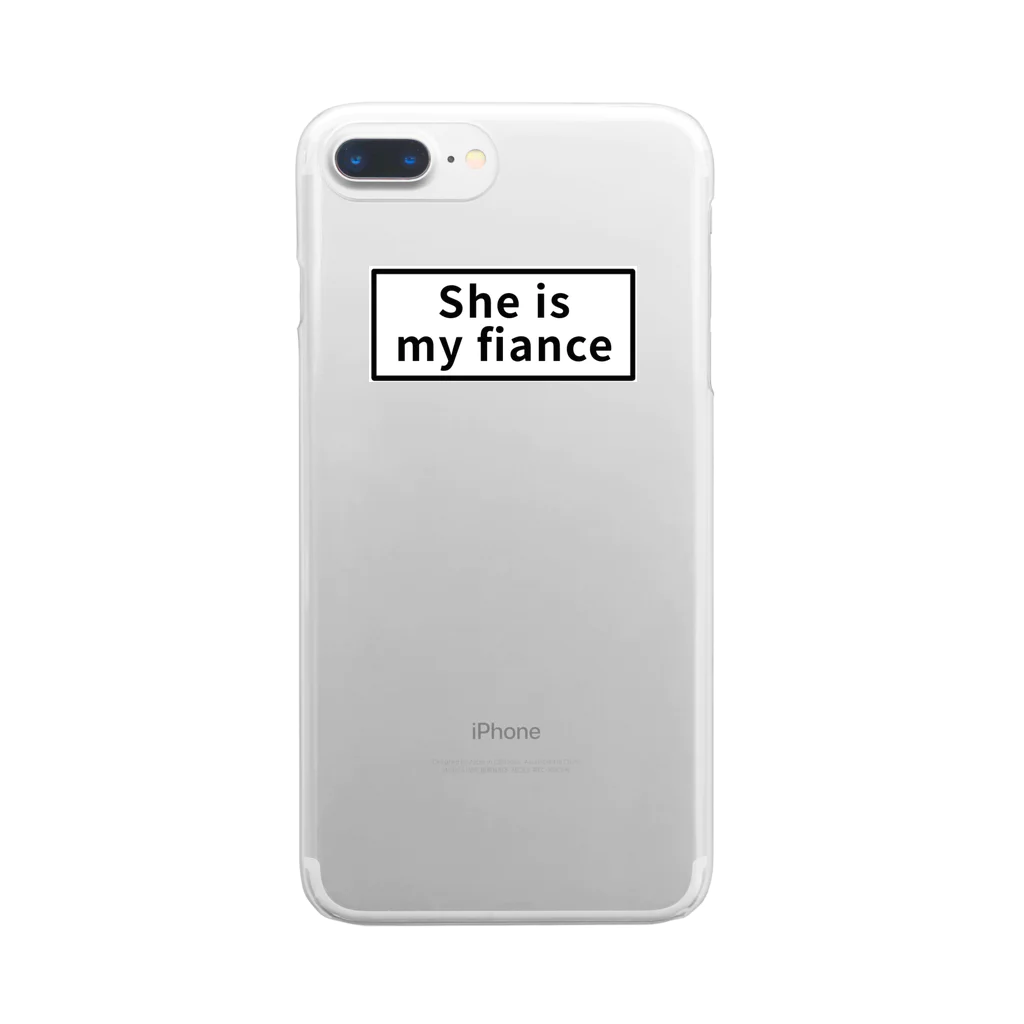 Erika's shopの推しケース(彼女は私の婚約者です) Clear Smartphone Case