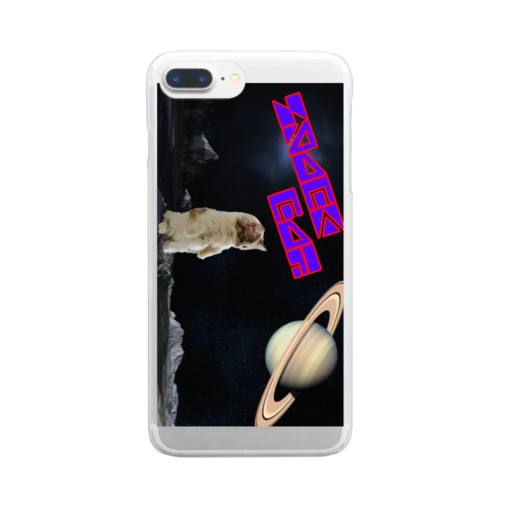 おもち屋さんのSPACE CAT Clear Smartphone Case