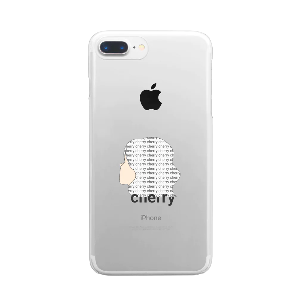 しろくまのCherry Clear Smartphone Case