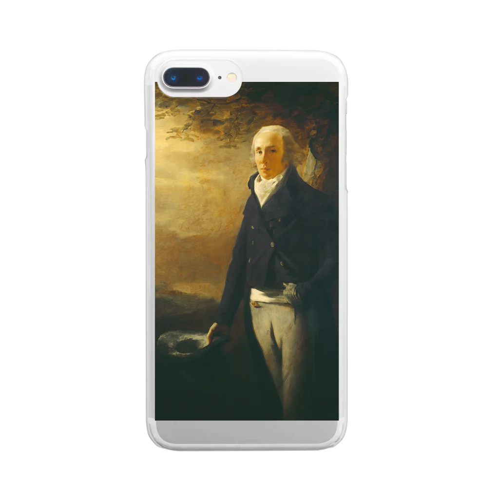ミステリーキャンバスのヘンリー・レイバーン作　肖像画「デイビッド・アンダーソン」 Clear Smartphone Case