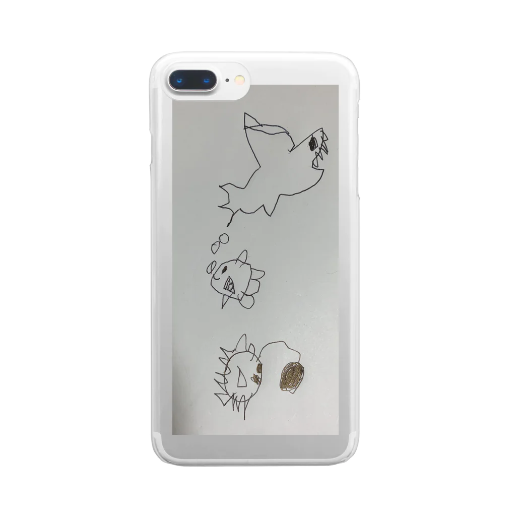 satruのうみのそこ Clear Smartphone Case