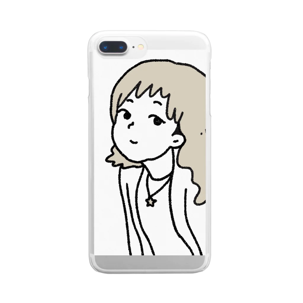 もっつマンのわたし Clear Smartphone Case