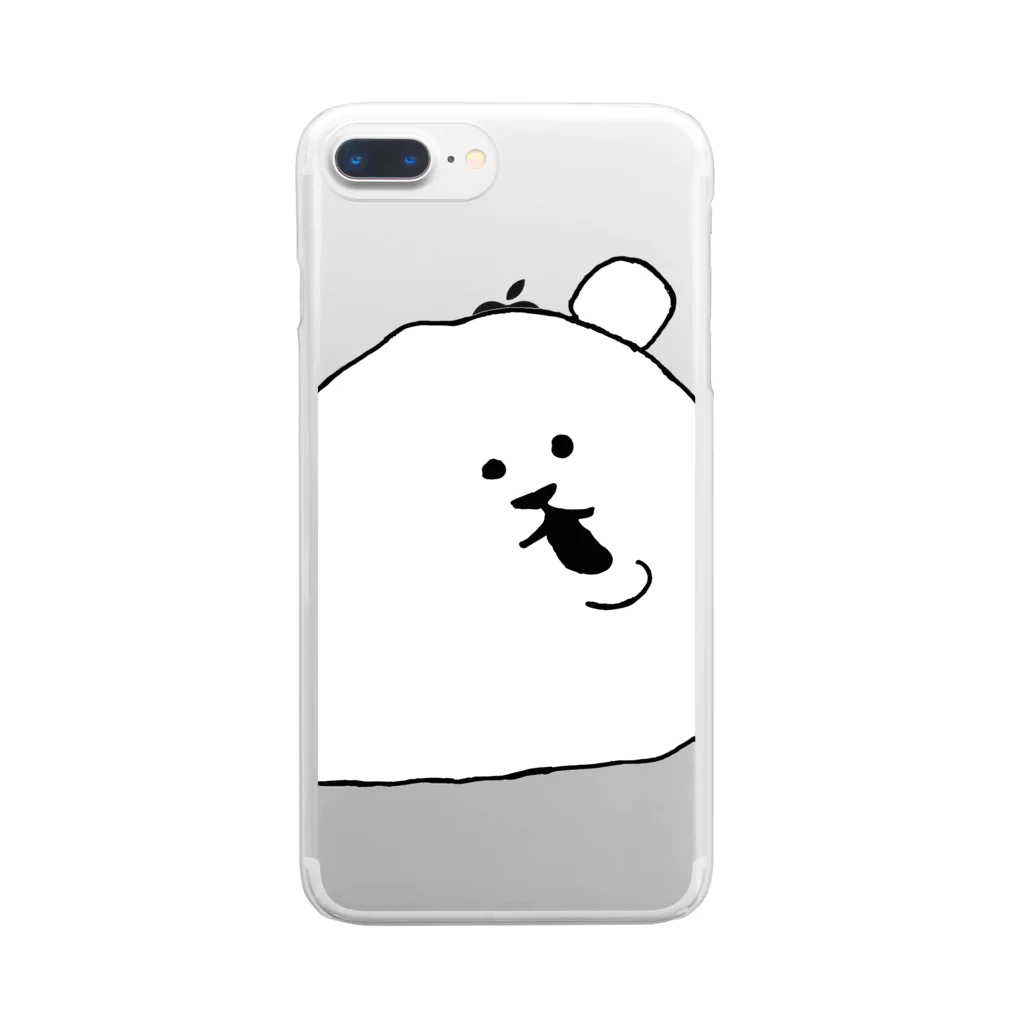 hamigakikoのしゃくれぐま Clear Smartphone Case