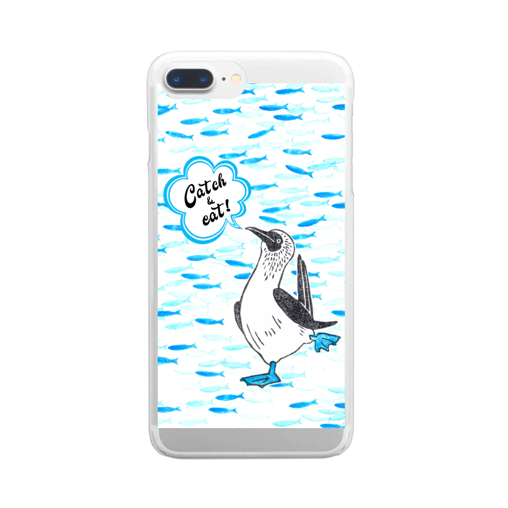 DOTEKKOのCatch & eat Booby Clear Smartphone Case