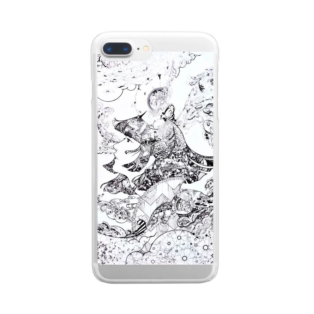 artist  soraの息吹の花 Clear Smartphone Case