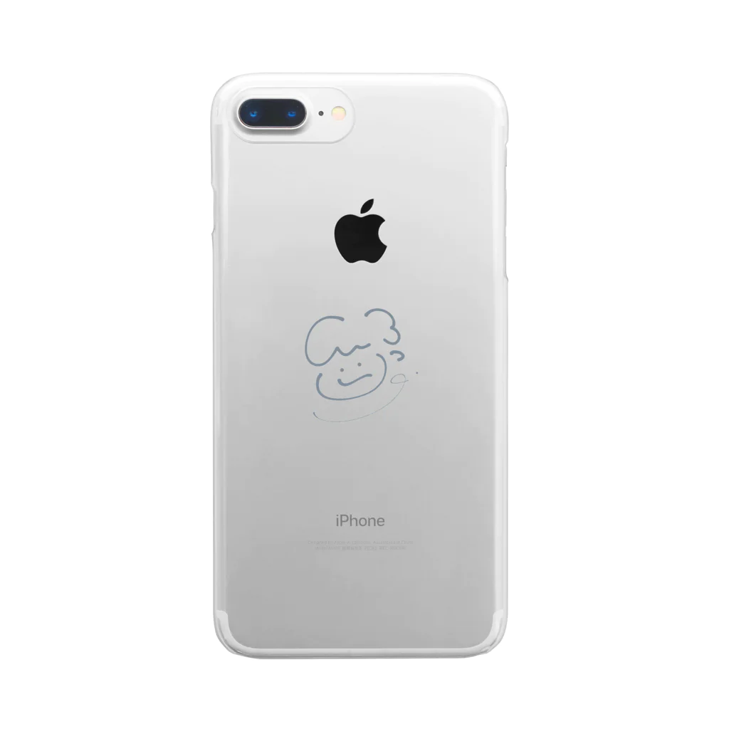 ゆるめにのむぐくん Clear Smartphone Case