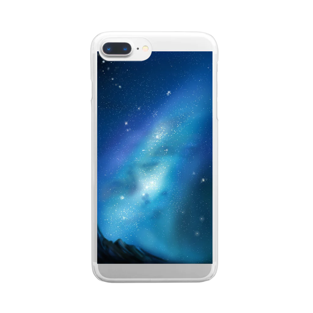 yappoの星空 Clear Smartphone Case