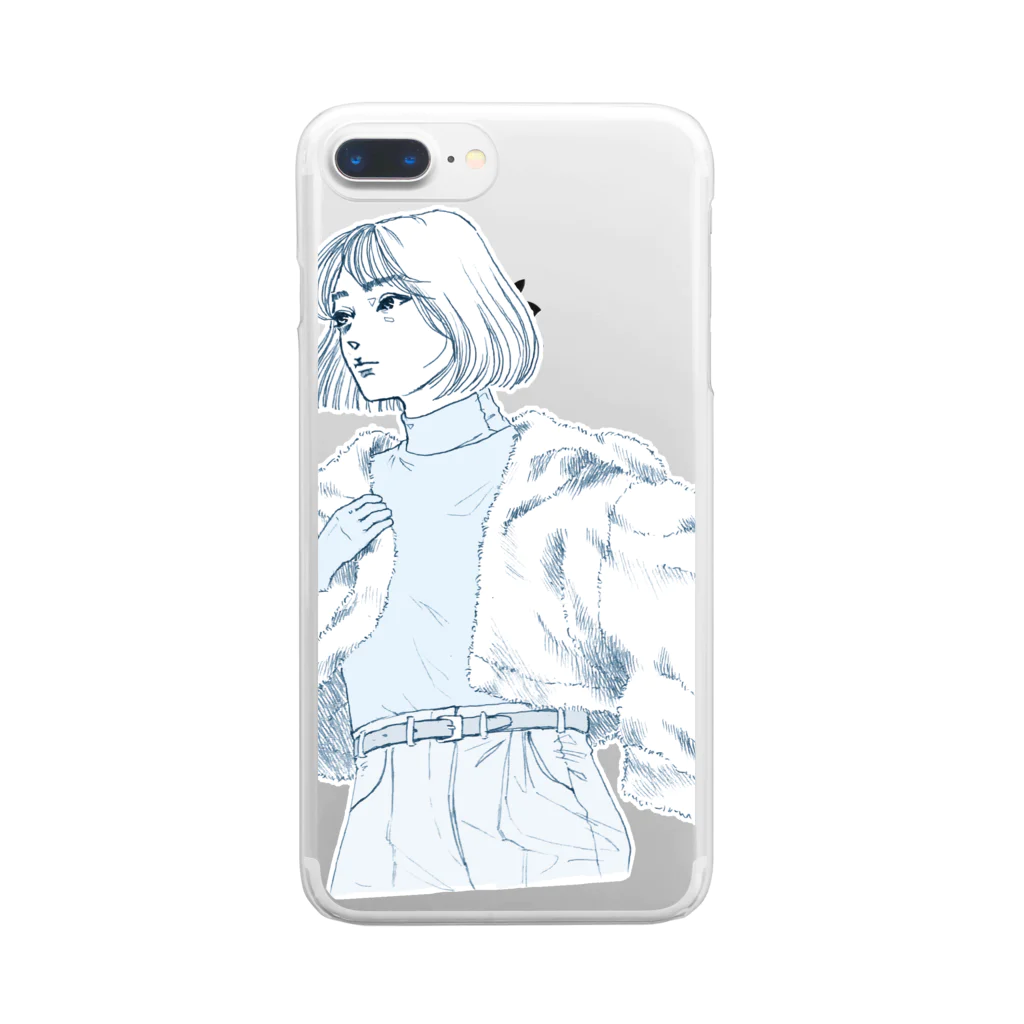 hajimeのGIRL Clear Smartphone Case