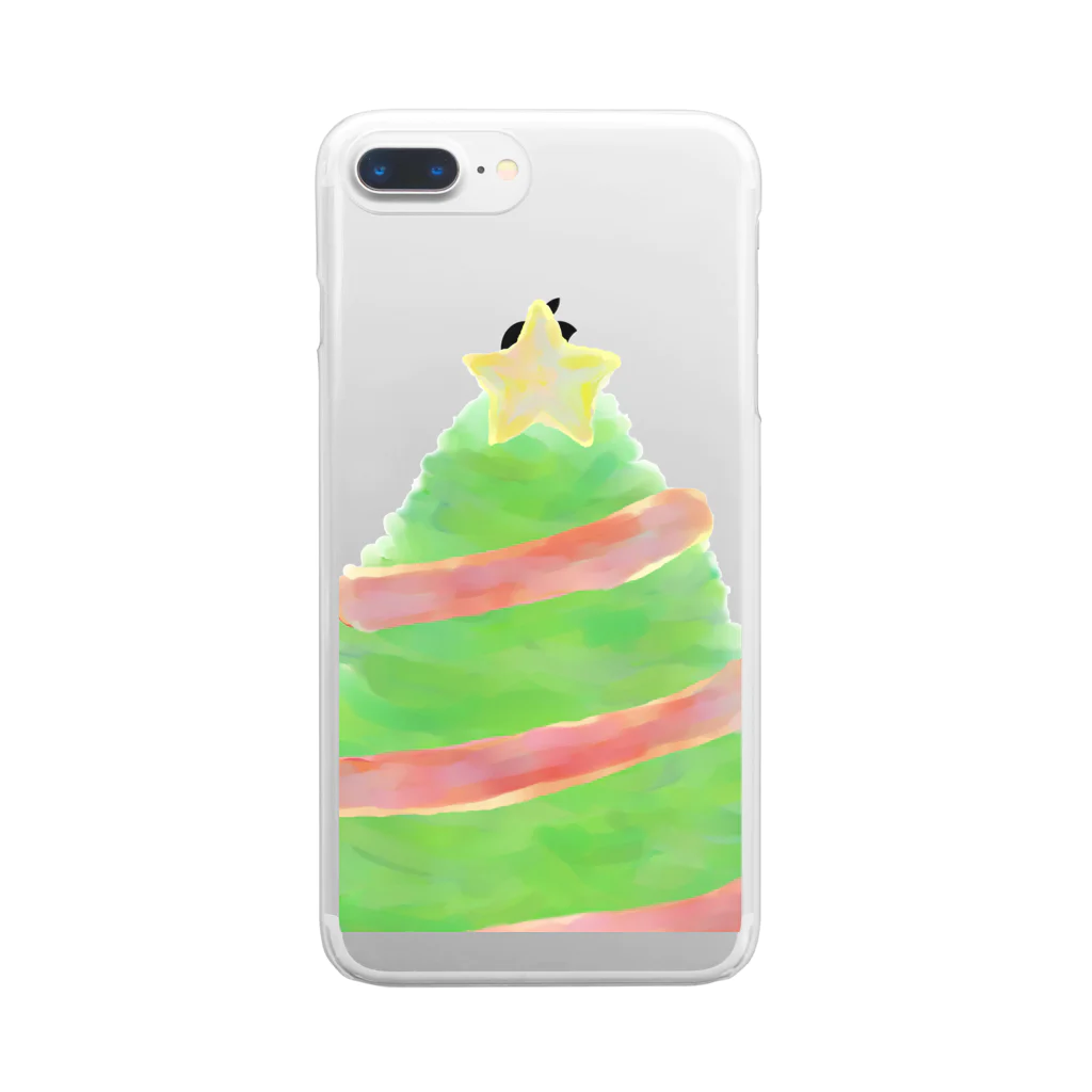 koa_hazama_arrowの飾り付け前のクリスマスツリー Clear Smartphone Case