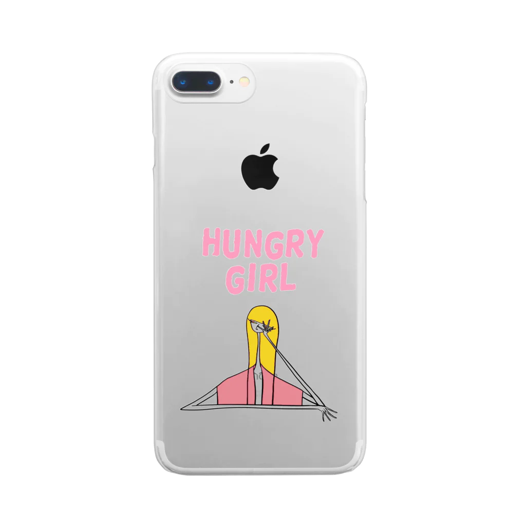 hungry girlのハングリーガール　 Clear Smartphone Case