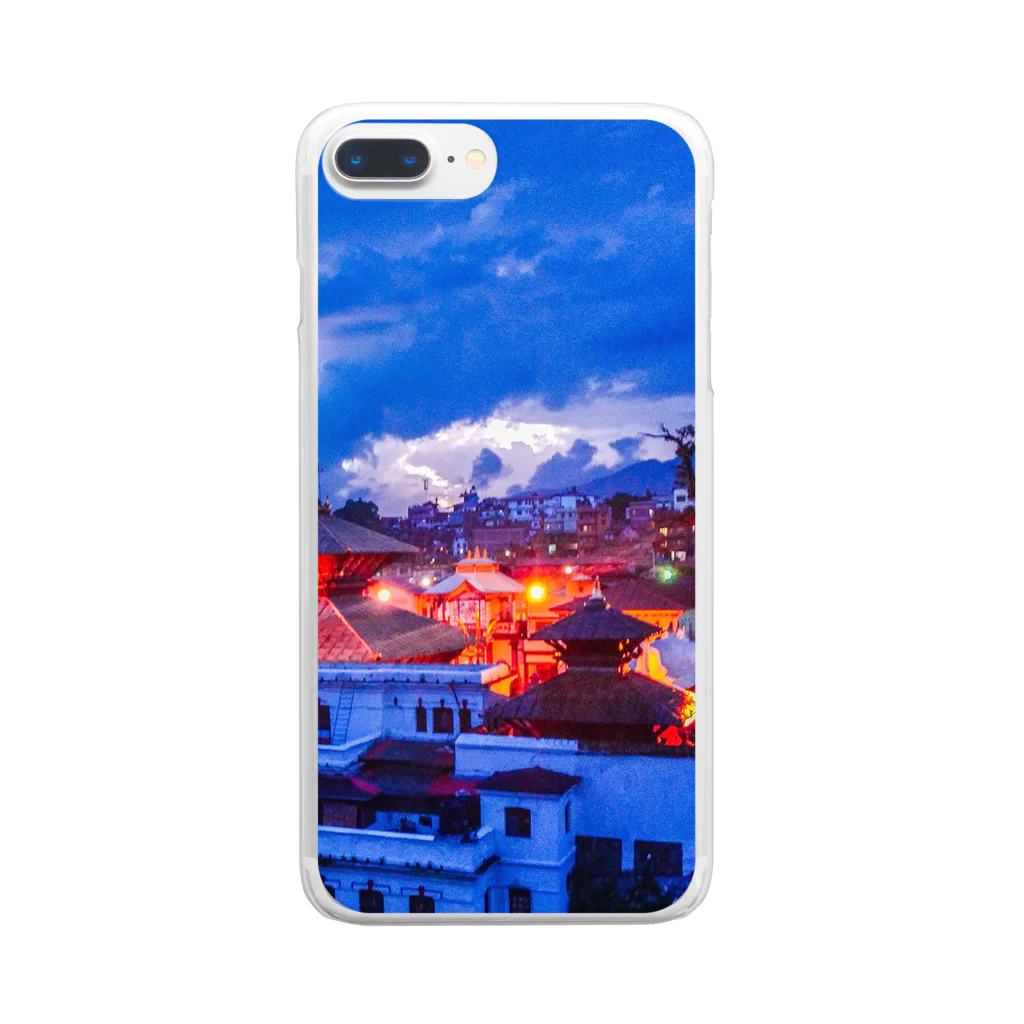 orange_honeyの夕焼け9 Clear Smartphone Case