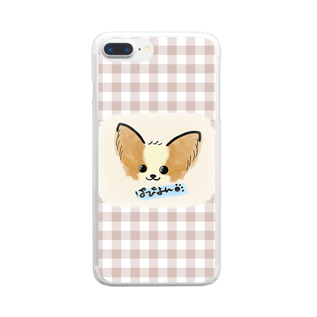 merongのパピヨン♡(カラー) Clear Smartphone Case