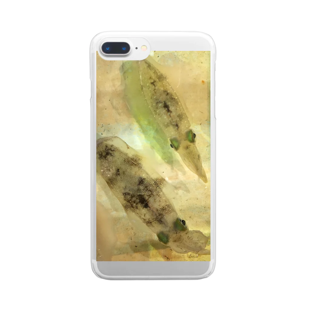 see-fishのsquid king Clear Smartphone Case