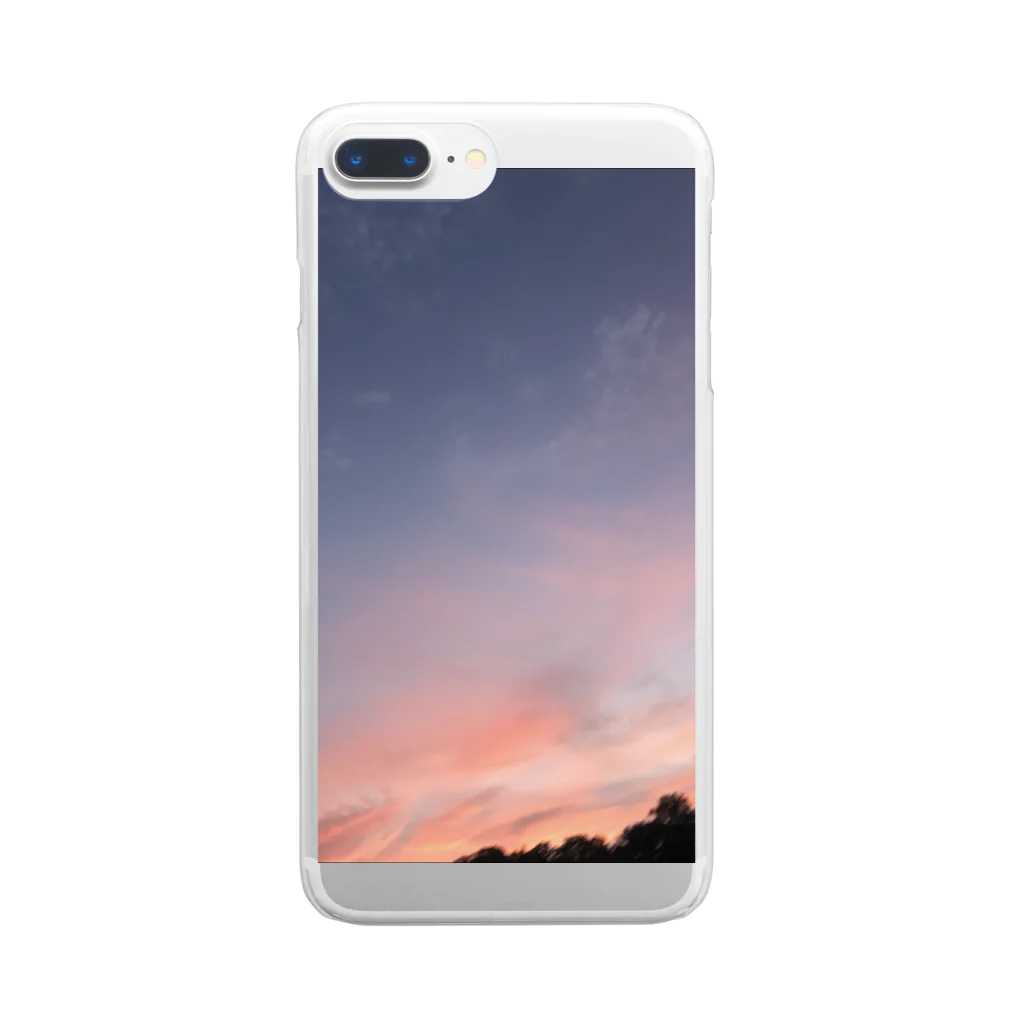 shihhoの夕方の空 Clear Smartphone Case