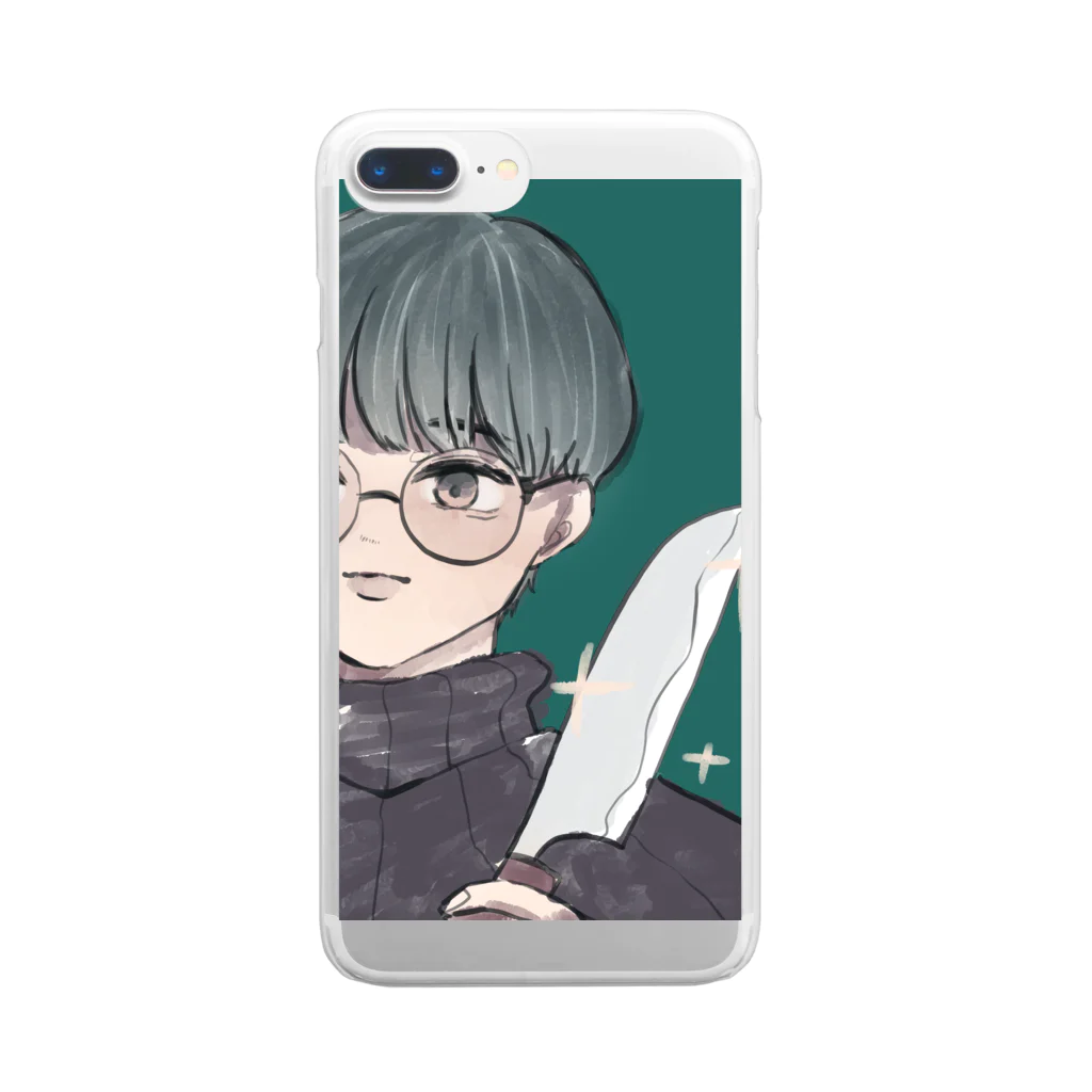 藻川湯畔のメンヘラ男 Clear Smartphone Case