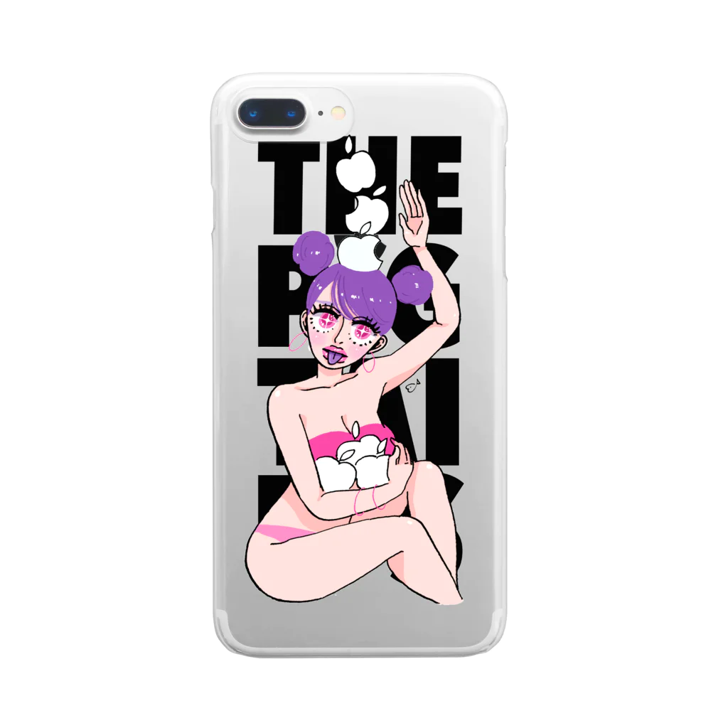 ふなざきこにのApple Girl Clear Smartphone Case