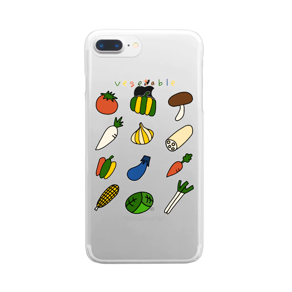 麦畑の野菜イラスト Clear Smartphone Case