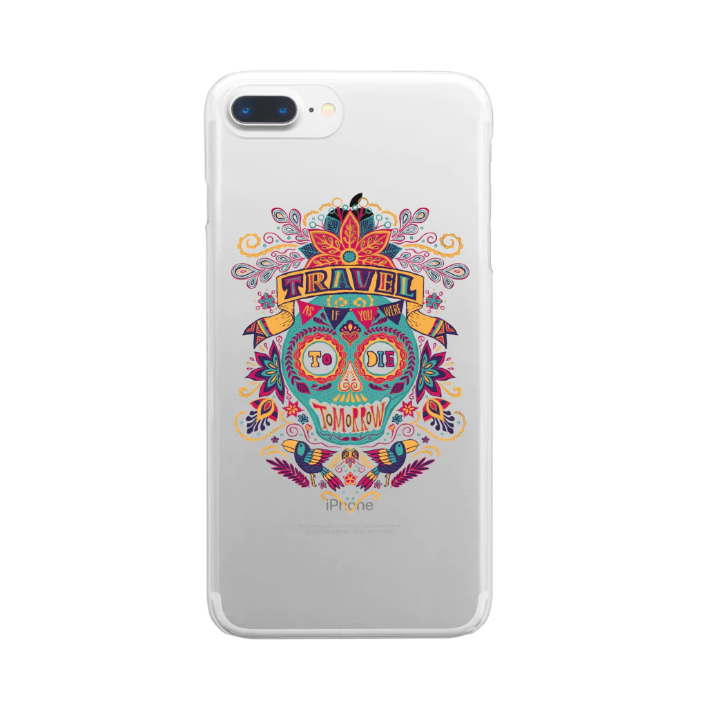 IZANAMI by Akane YabushitaのTravel As if You Were to Die Tomorrow Clear Smartphone Case