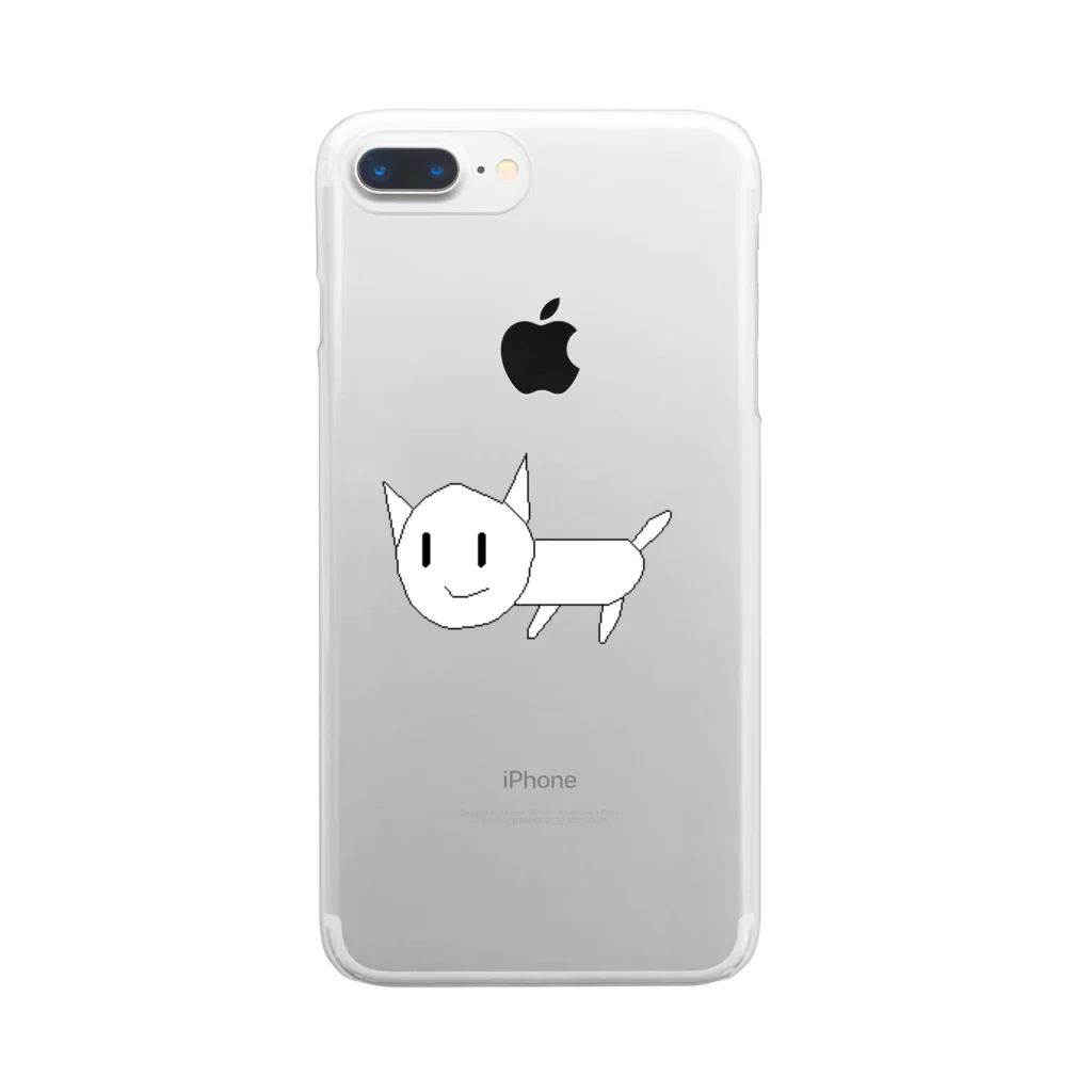 たいやきはさしみ派のSCP呼ばわりされた猫 Clear Smartphone Case