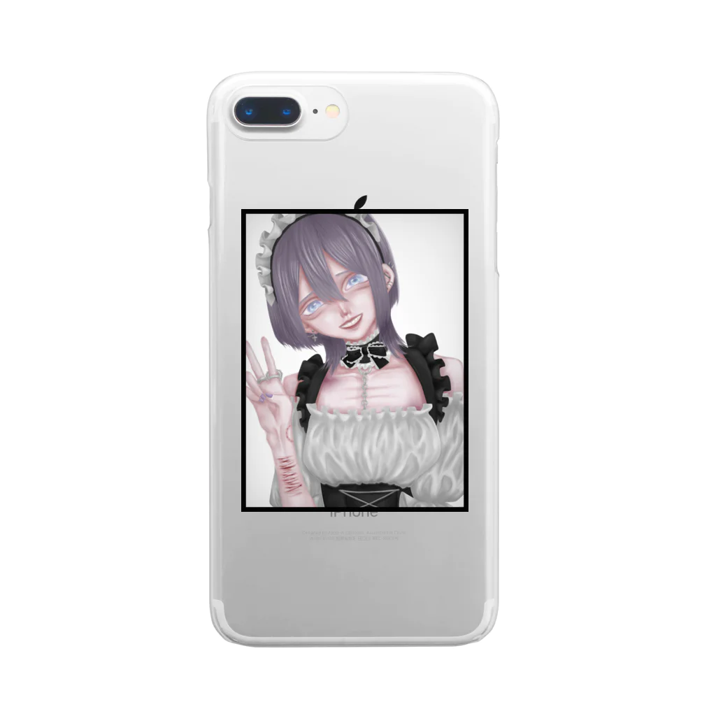 纈珠✝︎のメイド男子🎶 Clear Smartphone Case