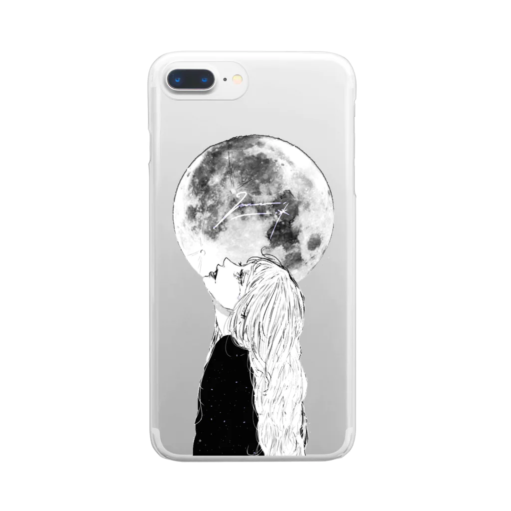 仔羊 めえのfull moon🌙 Clear Smartphone Case