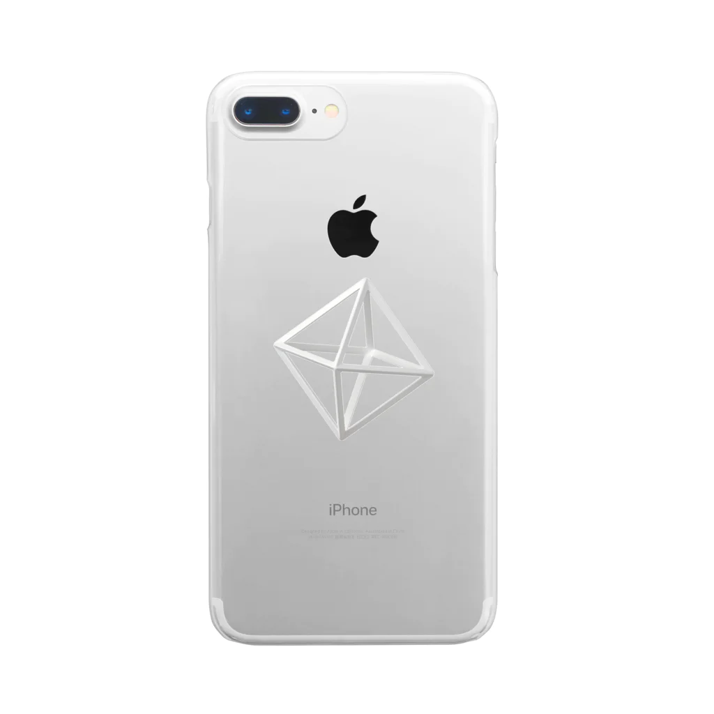 くらりのRegular Octahedron Clear Smartphone Case