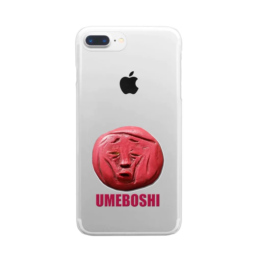 かまだ まゆめのUMEBOSHI 梅干しさん Clear Smartphone Case