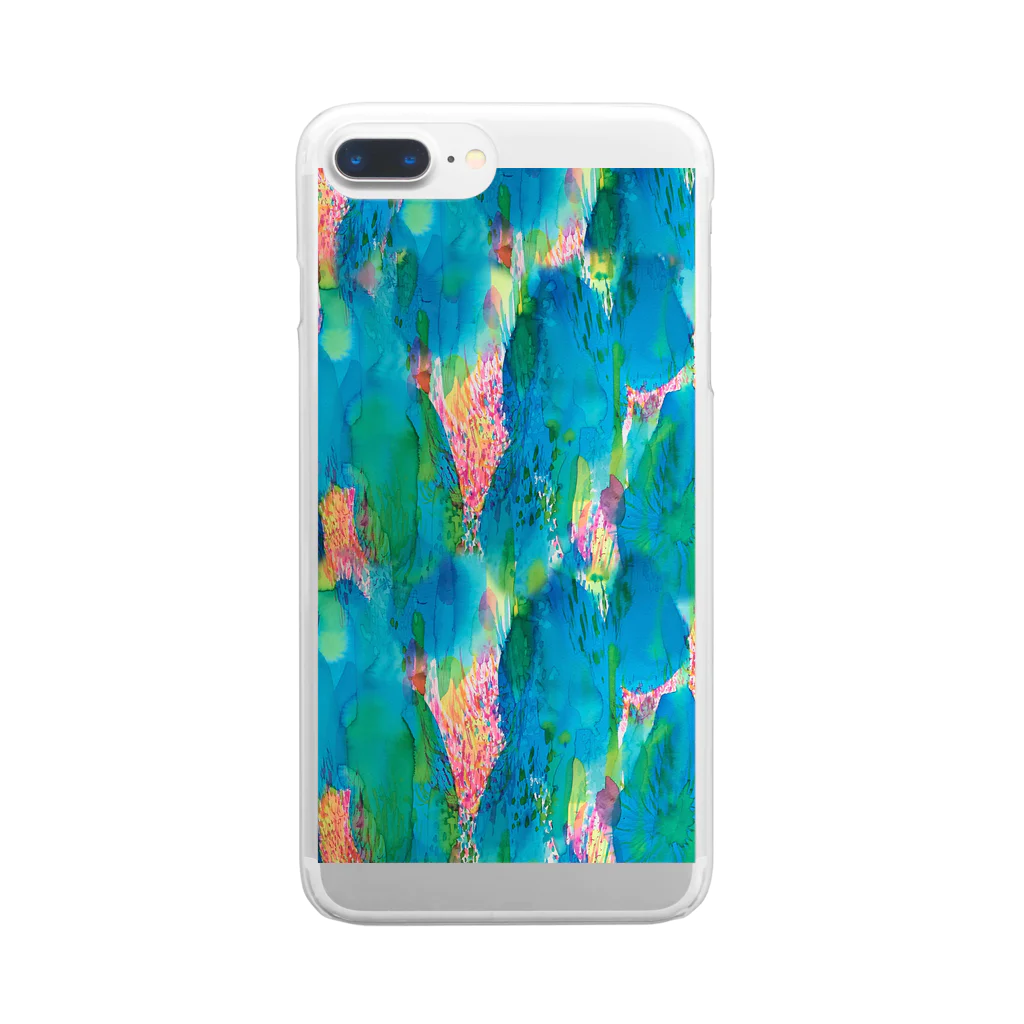 hugging love ＋《ハギング ラブ プラス》のひとすじの_pattern_ver. Clear Smartphone Case