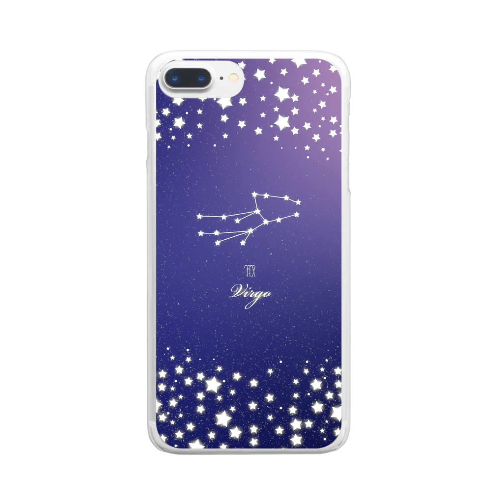 sonoteniの12星座　誕生日　星空　乙女座　#050 Clear Smartphone Case