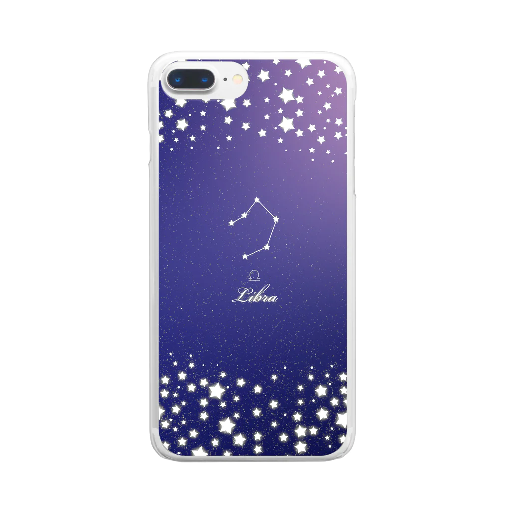 sonoteniの12星座　誕生日　星空　天秤座　#051 Clear Smartphone Case