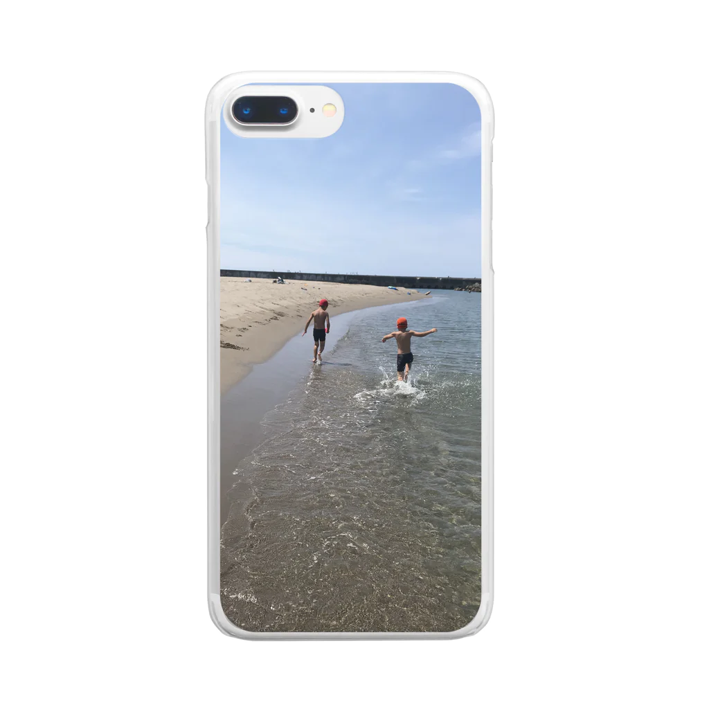 Swa86387072の真夏の浜辺 Clear Smartphone Case